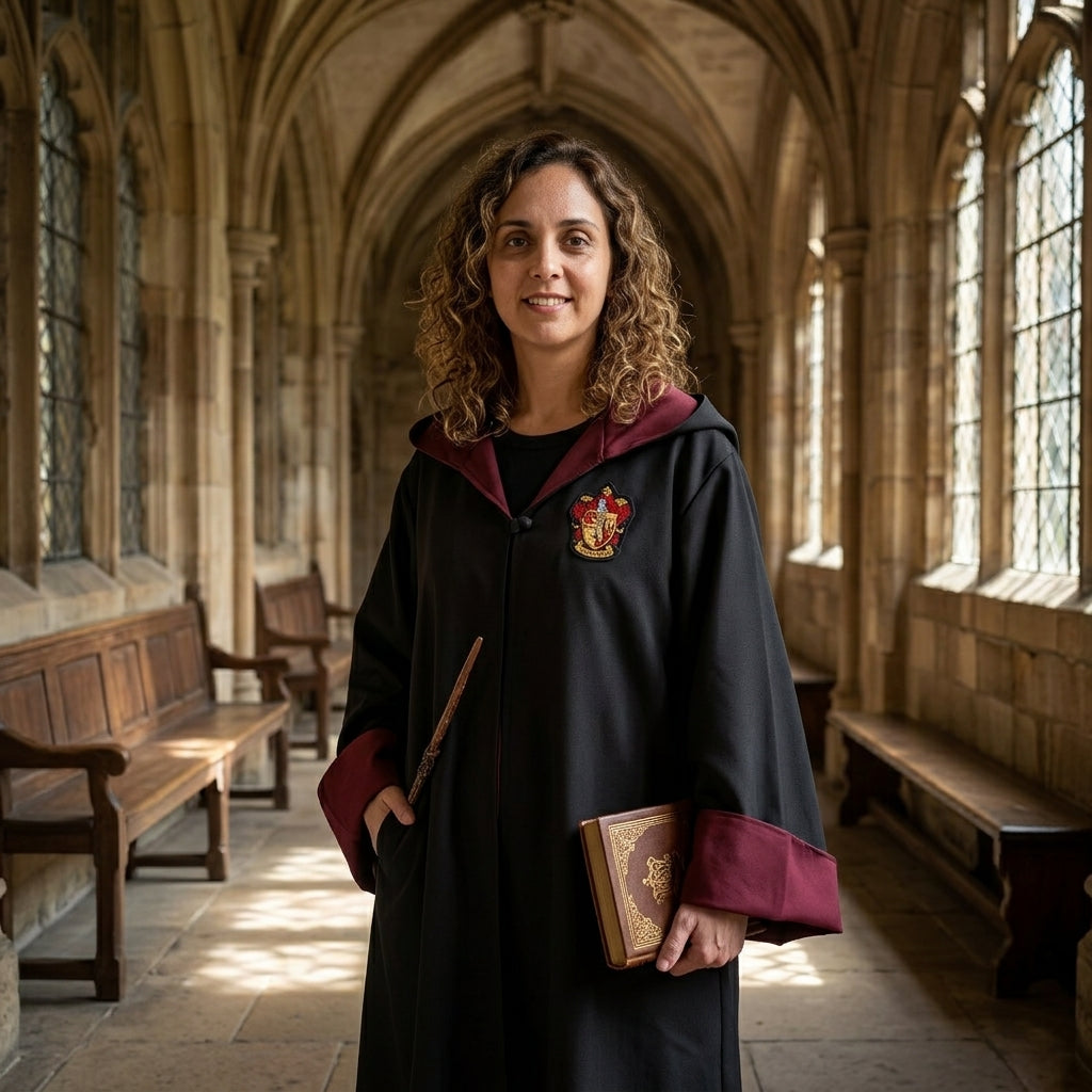 Capa Túnica Cosplay Casas Hogwarts Harry Potter