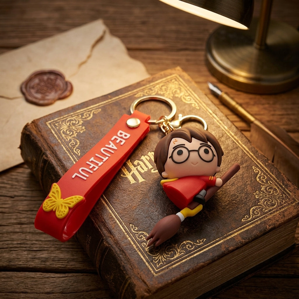 LLavero Harry Potter en escoba Nimbus 2000 Quidditch