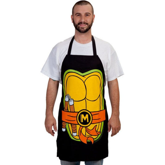 Delantal divertido Tortuga ninja Michelangelo Miguel Ángel