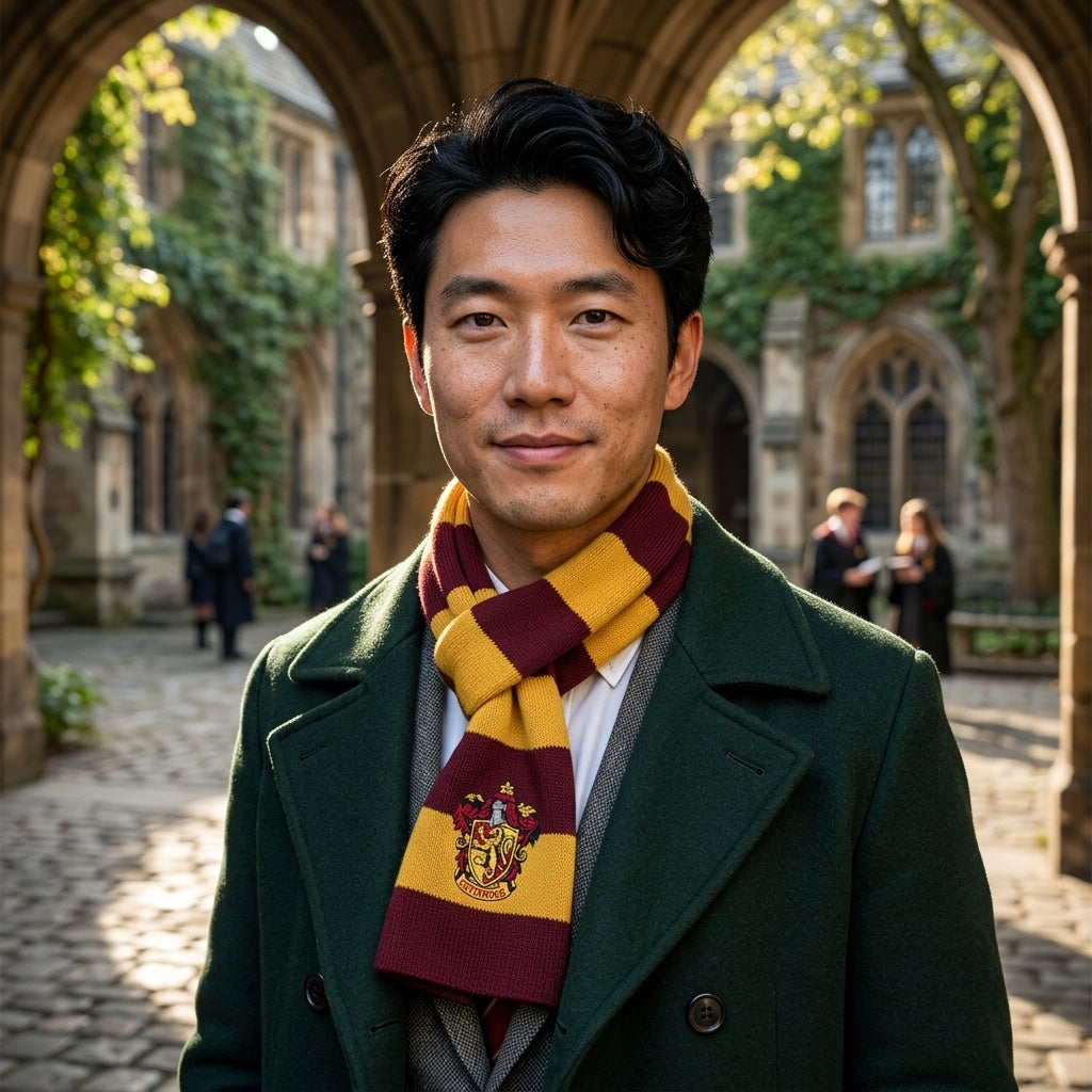 Bufanda Harry Potter Casa Gryffindor clásica estoykuku