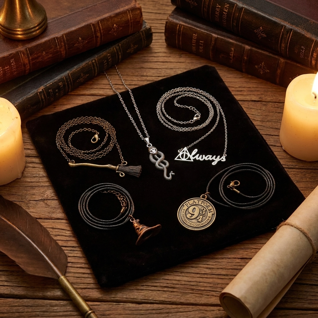 Set collares Harry Potter distintos modelo
