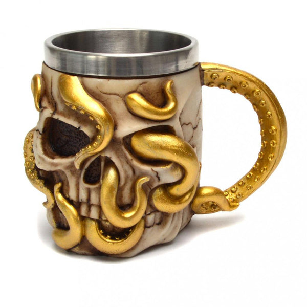 Tazón Calavera Skull Kraken Ghost Resina