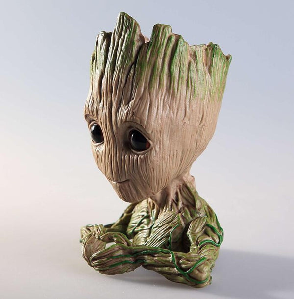 Macetero Lapicero Guardianes Galaxia Bebe Groot 14 Cm.
