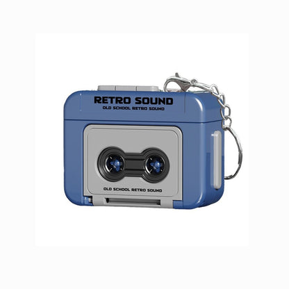 Llavero divertido mini radio con casette grabadora
