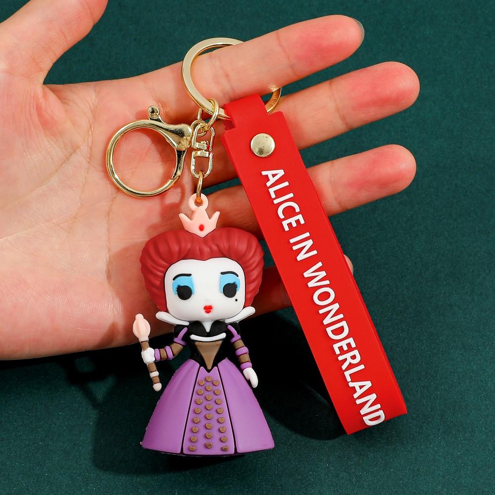 Llavero Xl Silicona reina de corazones Alicia