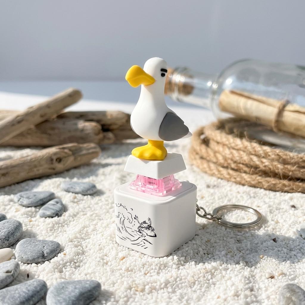 Llavero Antiestrés Con Sonido Led seagull Fidget Toy gaviota