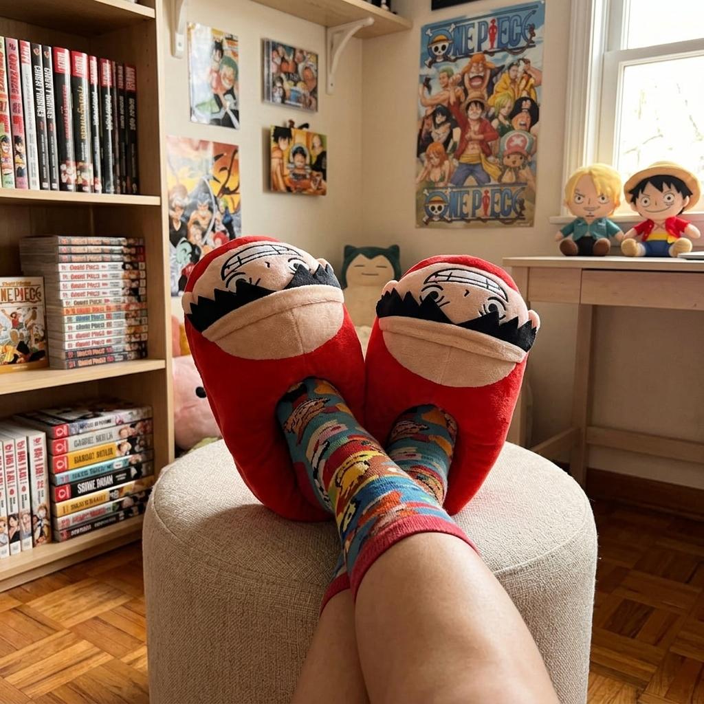 Pantuflas 3D de Monkey D. Luffy One Piece