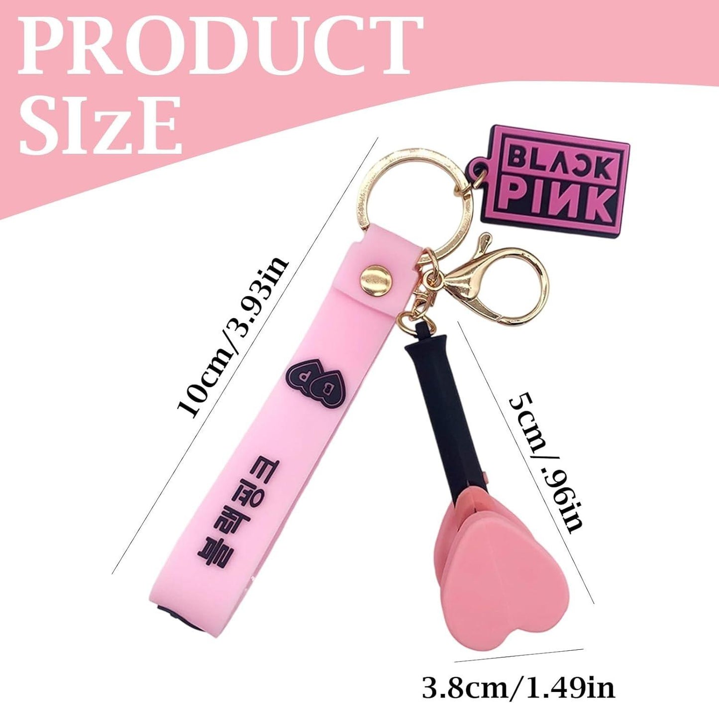 Llavero silicona Kpop Diseño blackpink lightstick