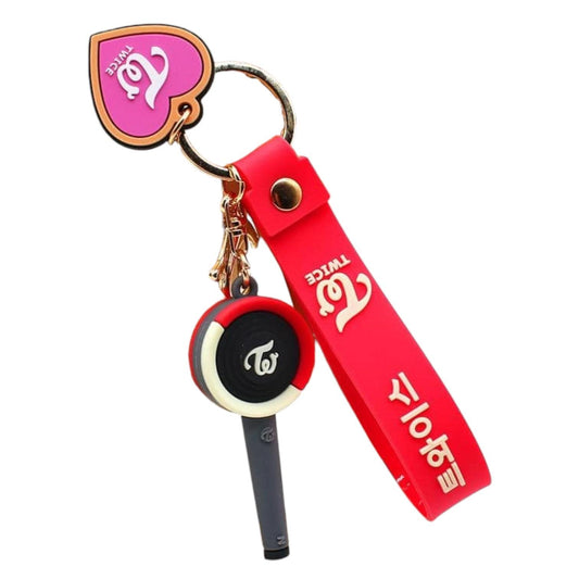 Llavero silicona Kpop Diseño Twice Rosado
