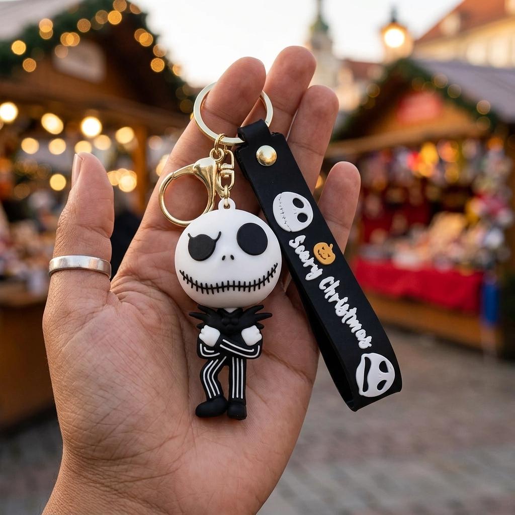 Llavero Xl 3D Silicona Jack skellington