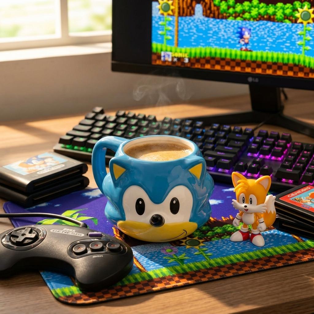 Taza Tazon 3d Sonic The Hedgehog