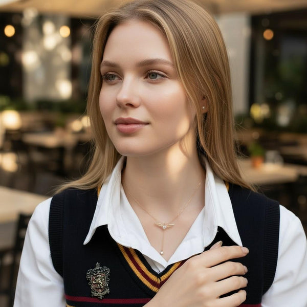 Collar golden snitch alas Harry Potter