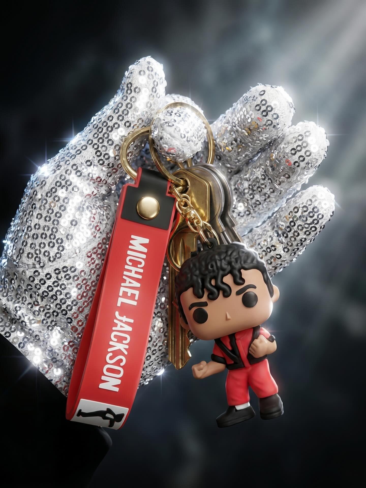 Llavero 3D Silicona Cantante Michael Jackson