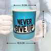 Tazón Jumbo cerámica  "Never Give Up" extragrande 900 ml