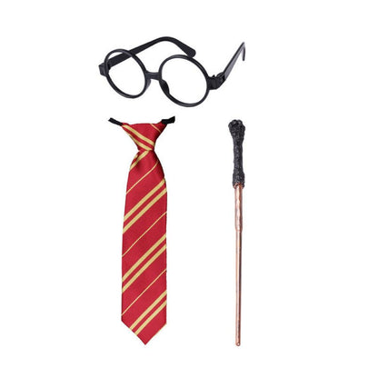 Set  Disfraz cosplay  Harry Potter Corbata, Varita, Lentes