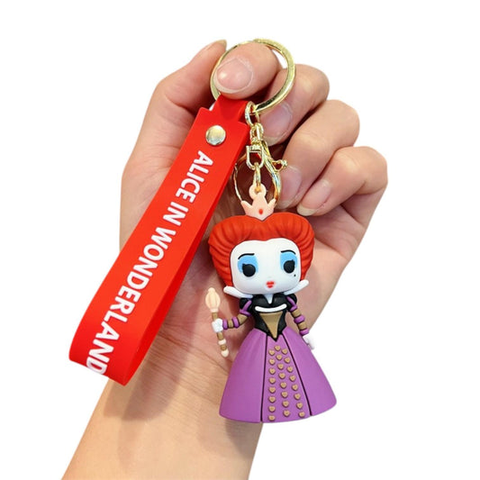 Llavero Xl Silicona reina de corazones Alicia