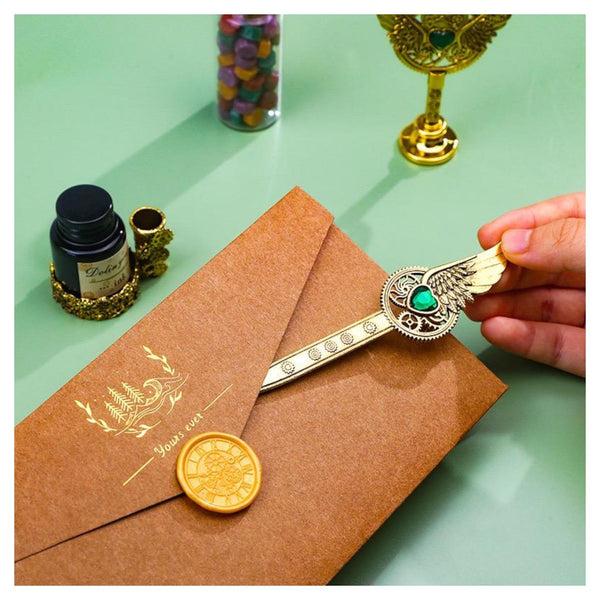 Set escritura Vintage Pluma lacre Steampunk gotico