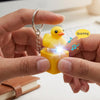 Llavero Antiestrés Con Sonido Led Duck Fidget Toy Patito