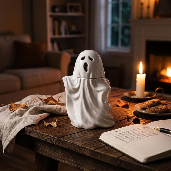 Taza de cerámica 3D de fantasma espeluznante