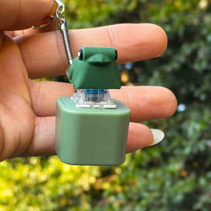 Llavero Antiestrés Con Sonido Led Frog Fidget Toy Ranita