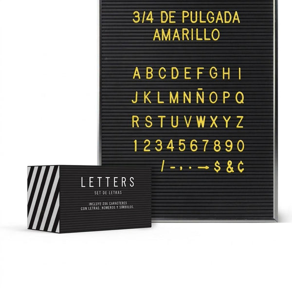 Letras Colores Para Pizarra Vintage Tablero Fieltro