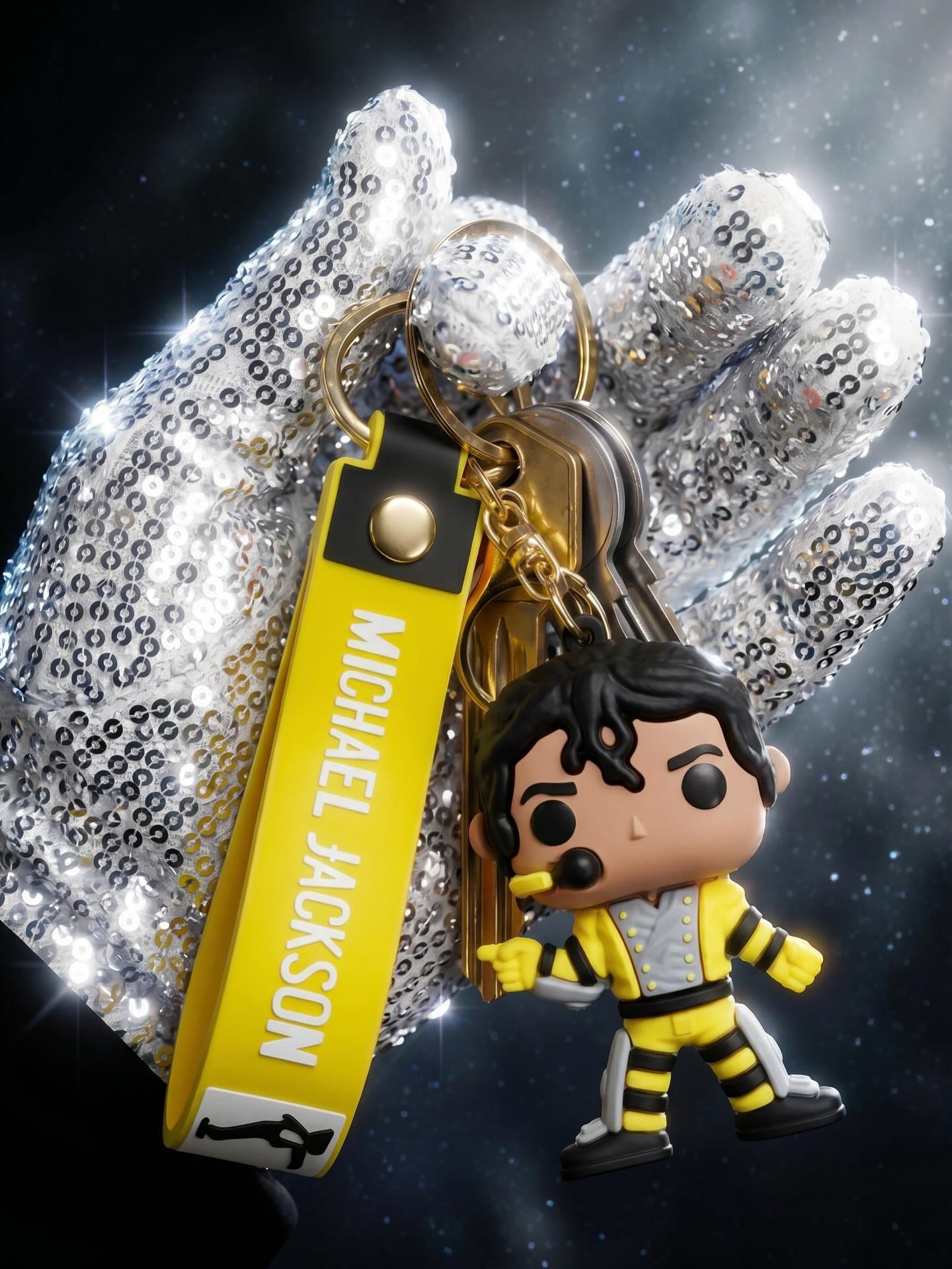 Llavero 3D Silicona Cantante Michael Jackson