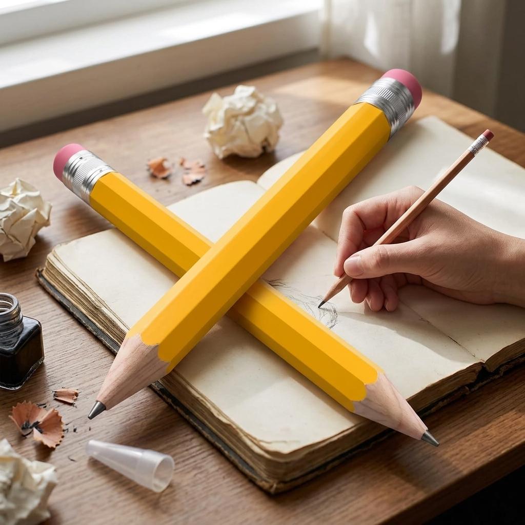 Lápiz Grafito jumbo de madera   