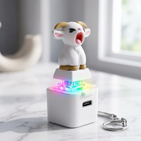 Llavero Antiestrés con Sonido Led Cabra gritona screaming goat