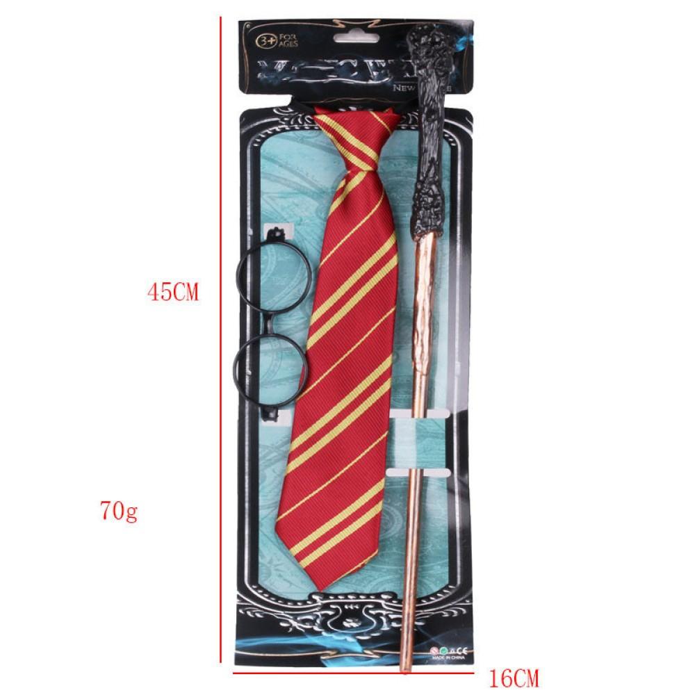 Set  Disfraz cosplay  Harry Potter Corbata, Varita, Lentes