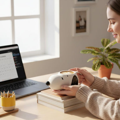 tazón cerámica 3D rostro Snoopy