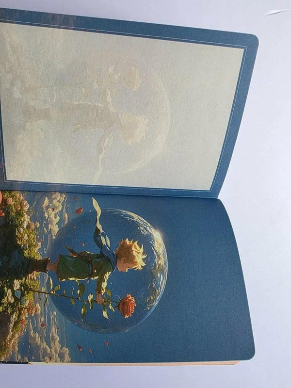 Cuaderno tipo Agenda planner Diario tapa dorada del Principito
