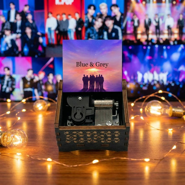 Caja Musical BTS Blue and Grey