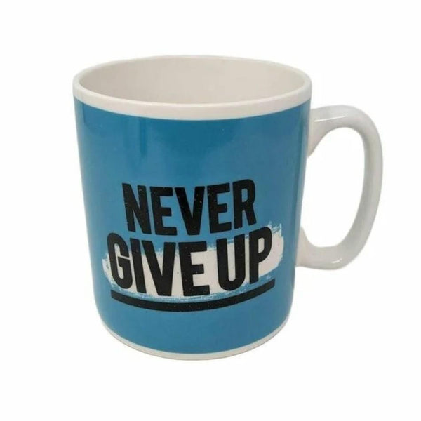 Tazón Jumbo cerámica  "Never Give Up" extragrande 900 ml
