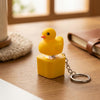 Llavero Antiestrés Con Sonido Led Duck Fidget Toy Patito