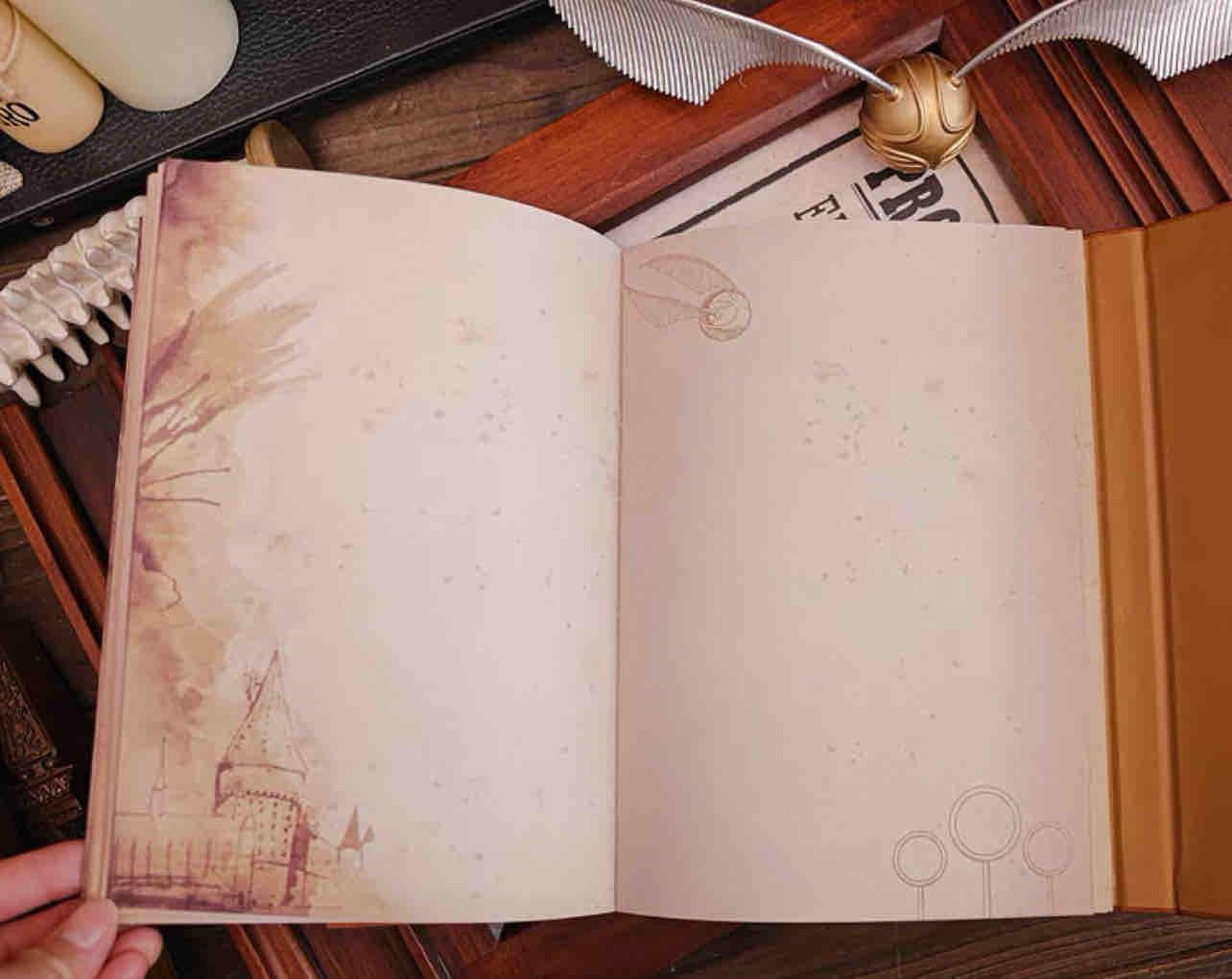 Libreta agenda  planner Delux Harry Potter Broche Snitch