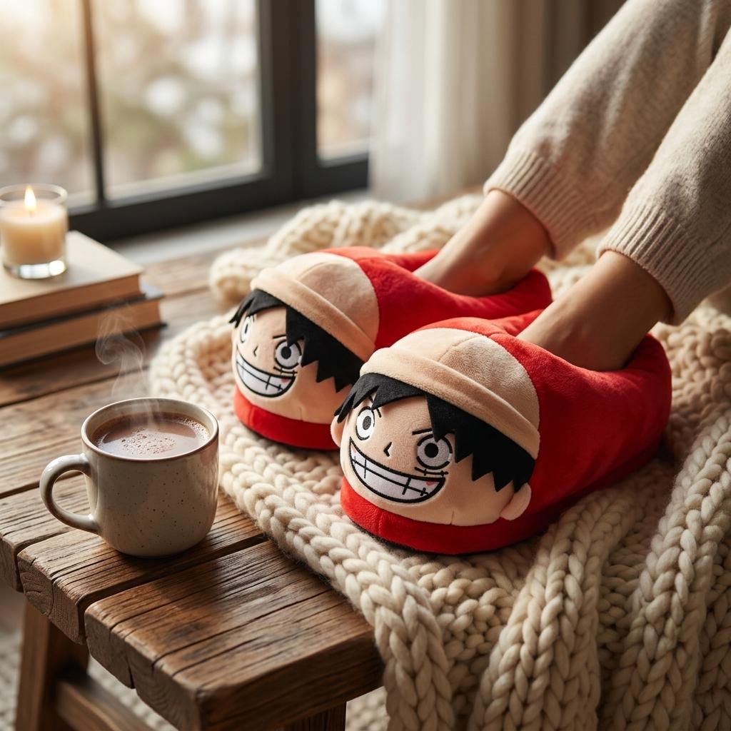 Pantuflas 3D de Monkey D. Luffy One Piece