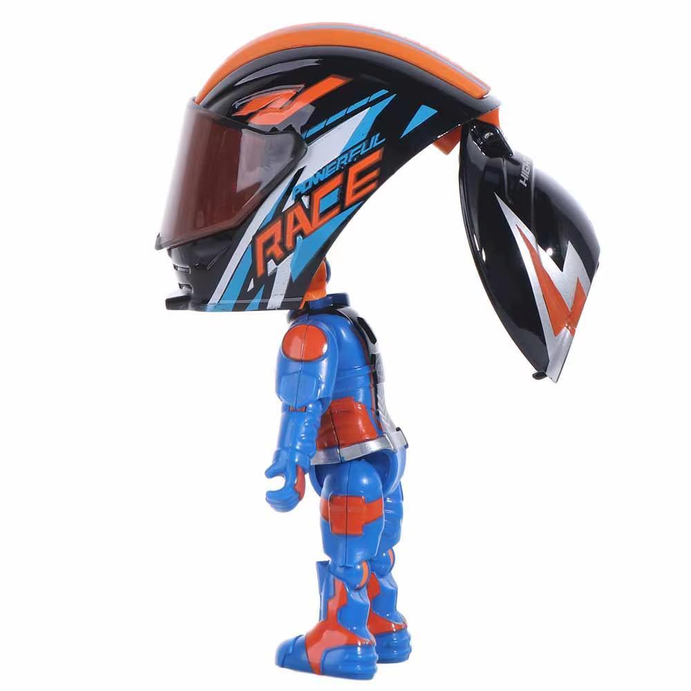 Adorno Figura motociclista casco deformación