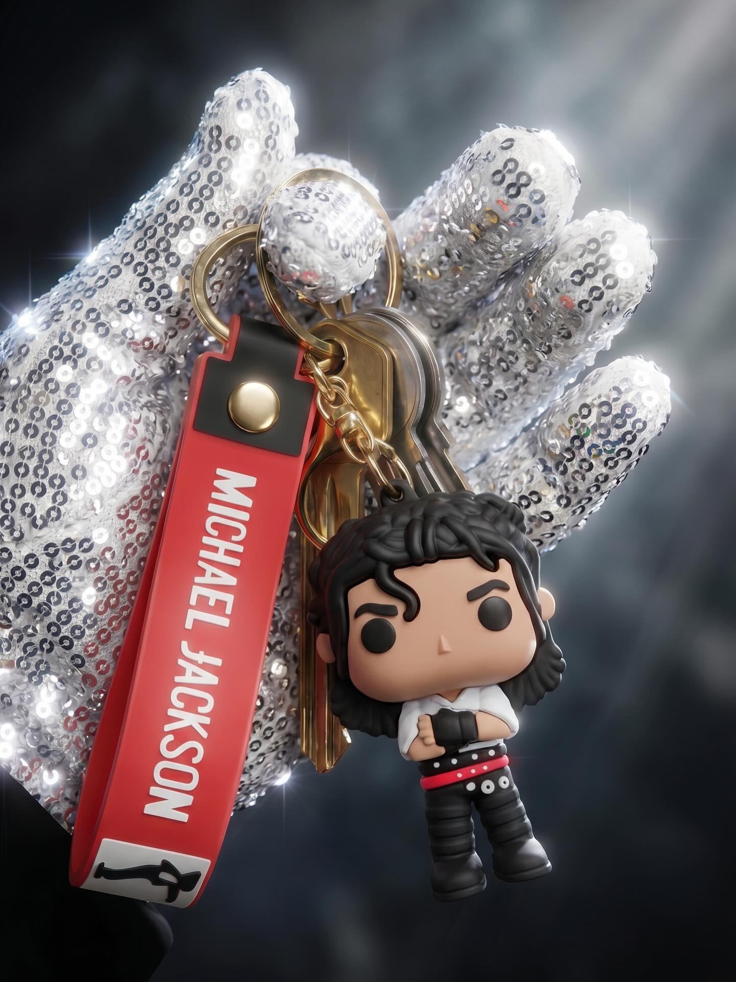 Llavero 3D Silicona Cantante Michael Jackson