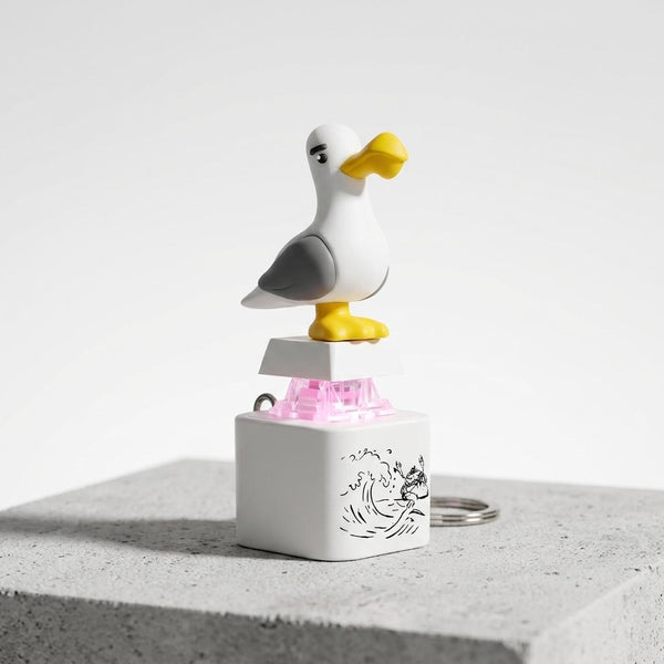 Llavero Antiestrés Con Sonido Led seagull Fidget Toy gaviota