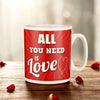 Tazón cerámica  gigante JUMBO "All you need is love"900 ml
