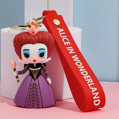 Llavero Xl Silicona reina de corazones Alicia