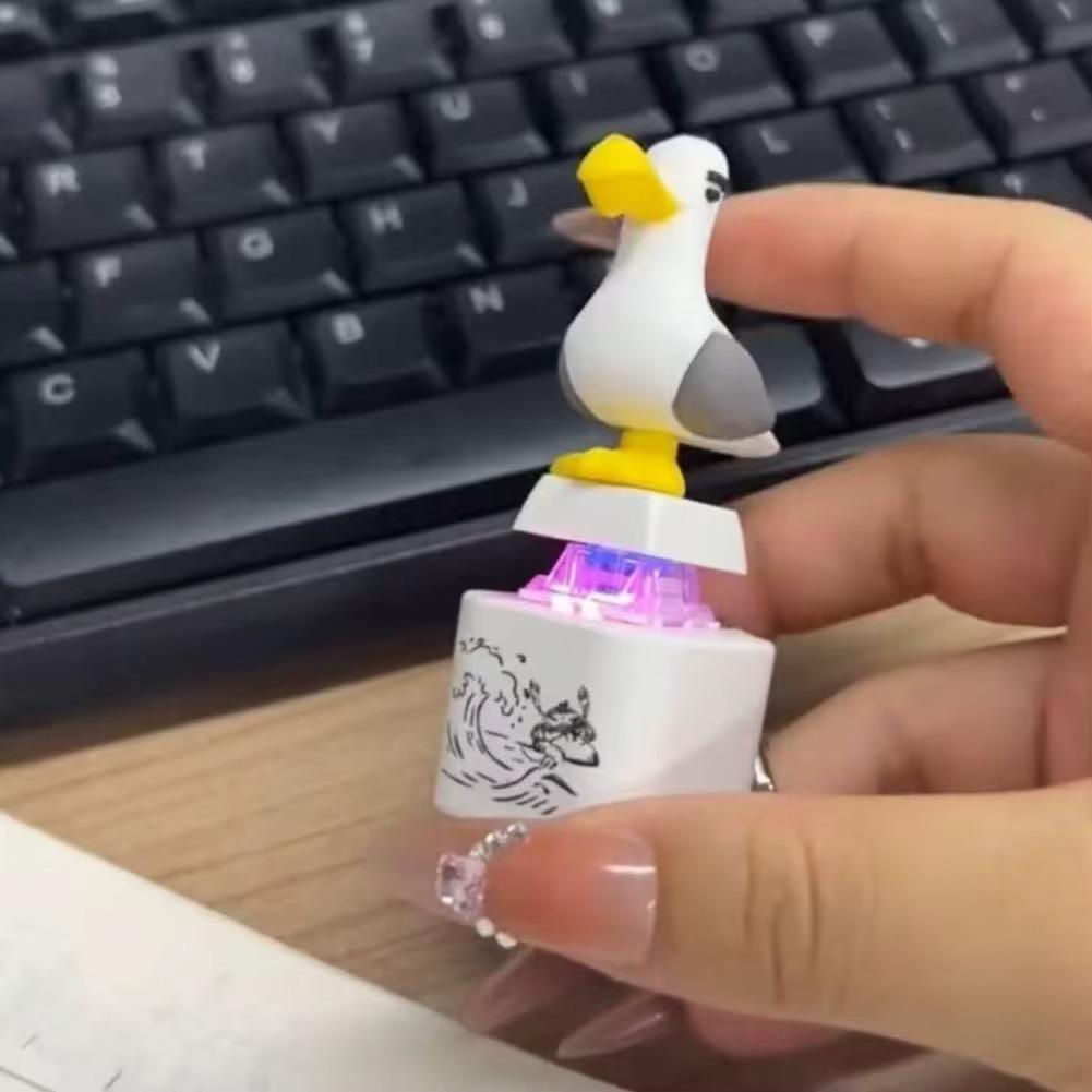 Llavero Antiestrés Con Sonido Led seagull Fidget Toy gaviota