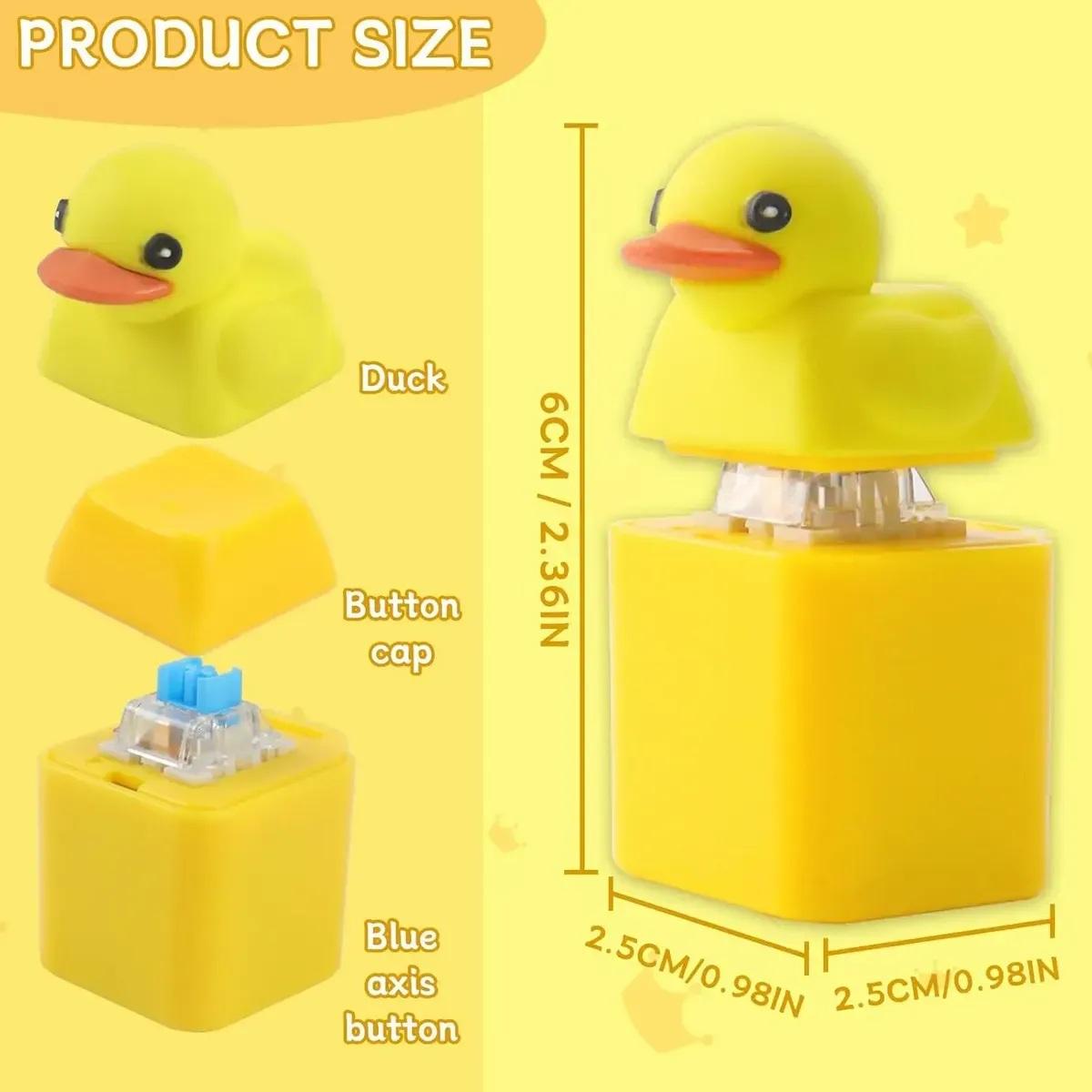 Llavero Antiestrés Con Sonido Led Duck Fidget Toy Patito