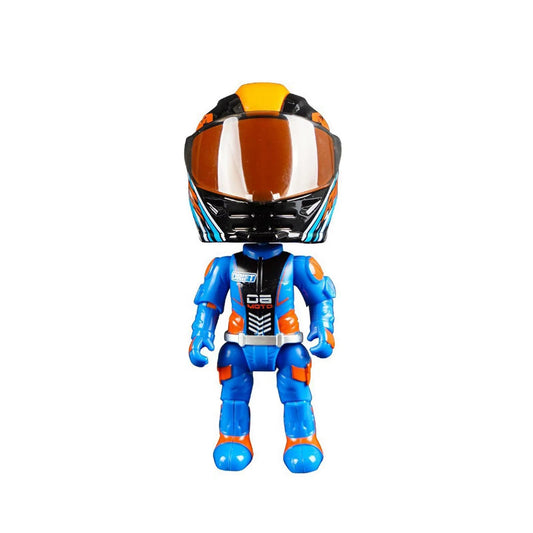 Adorno Figura motociclista casco deformación