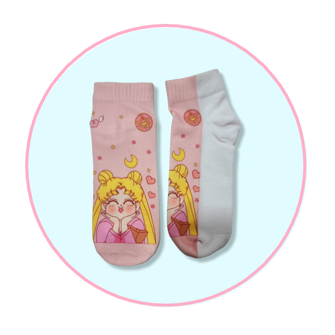 Calcetines Tobilleras 3d Sailor moon Kawaii