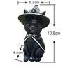 Mini figura decorativa gato negro oculto Purrah Witches