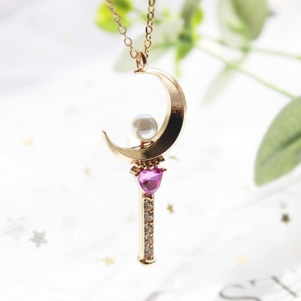 Collar Sailor moon Cetro Lunar (Moon Stick)