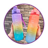 Botella arcoiris frases motivacional kawaii sticker 2D - 3D