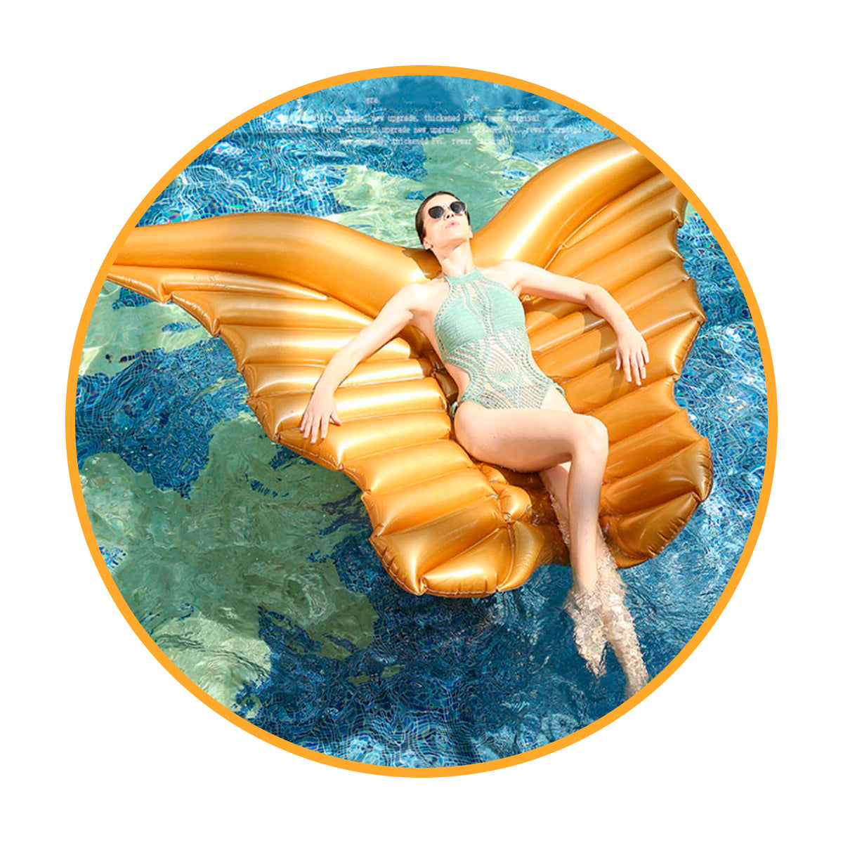 Flotador xxl Alas de Angel inflables piscina pool party