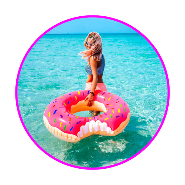 Flotador Donut Gigante 120 Cm, Pool Party Piscina